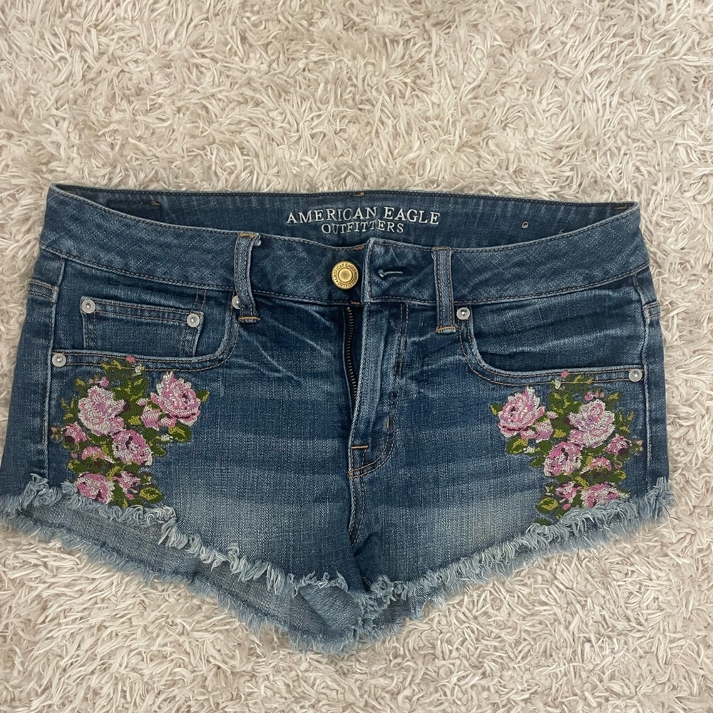 Ripped denim shorts from American eagle